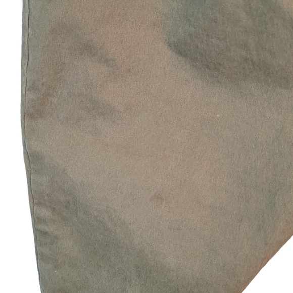 Scripted Olive Green Cropped Boho Ruffled Flair Leg Trouser Pants Size 8 - Picture 7 of 14